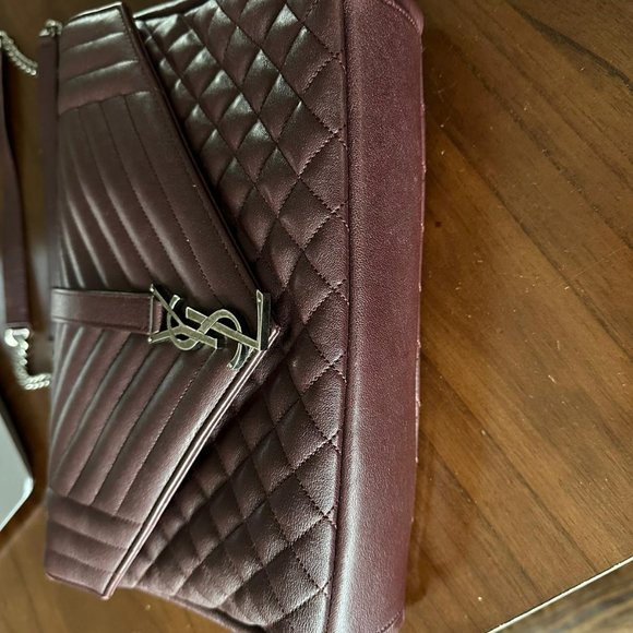 Yves Saint Laurent burgundy Shoulder Bag - Picture 5 of 6